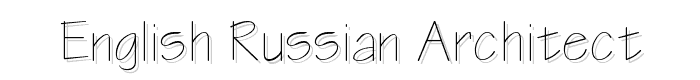 English-Russian Architect font